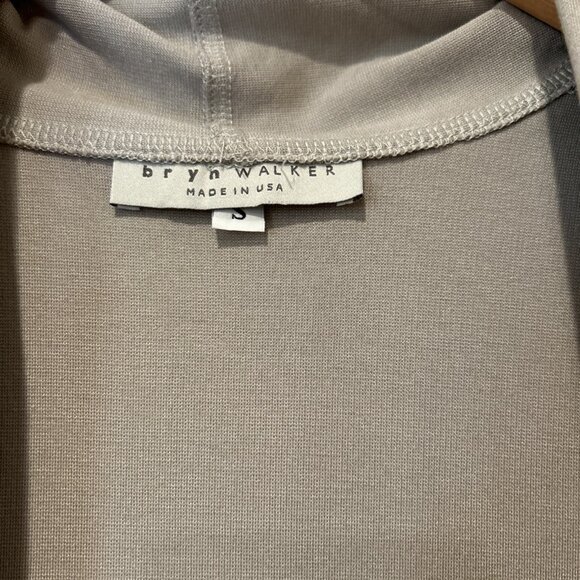 Bryn Walker Modal Blend Taupe Drape Vest Small Travel Layering Lagenlook USA - Picture 3 of 8